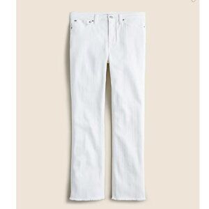 Jcrew 10" demi-boot crop jean in white wash - NWT | sz 25